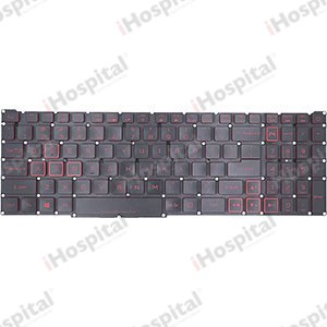 Keyboard for Acer Predator Helios 300 PH315-52 / PH315-53 / PH317-53 (N17C3, Red) – US, Backlit