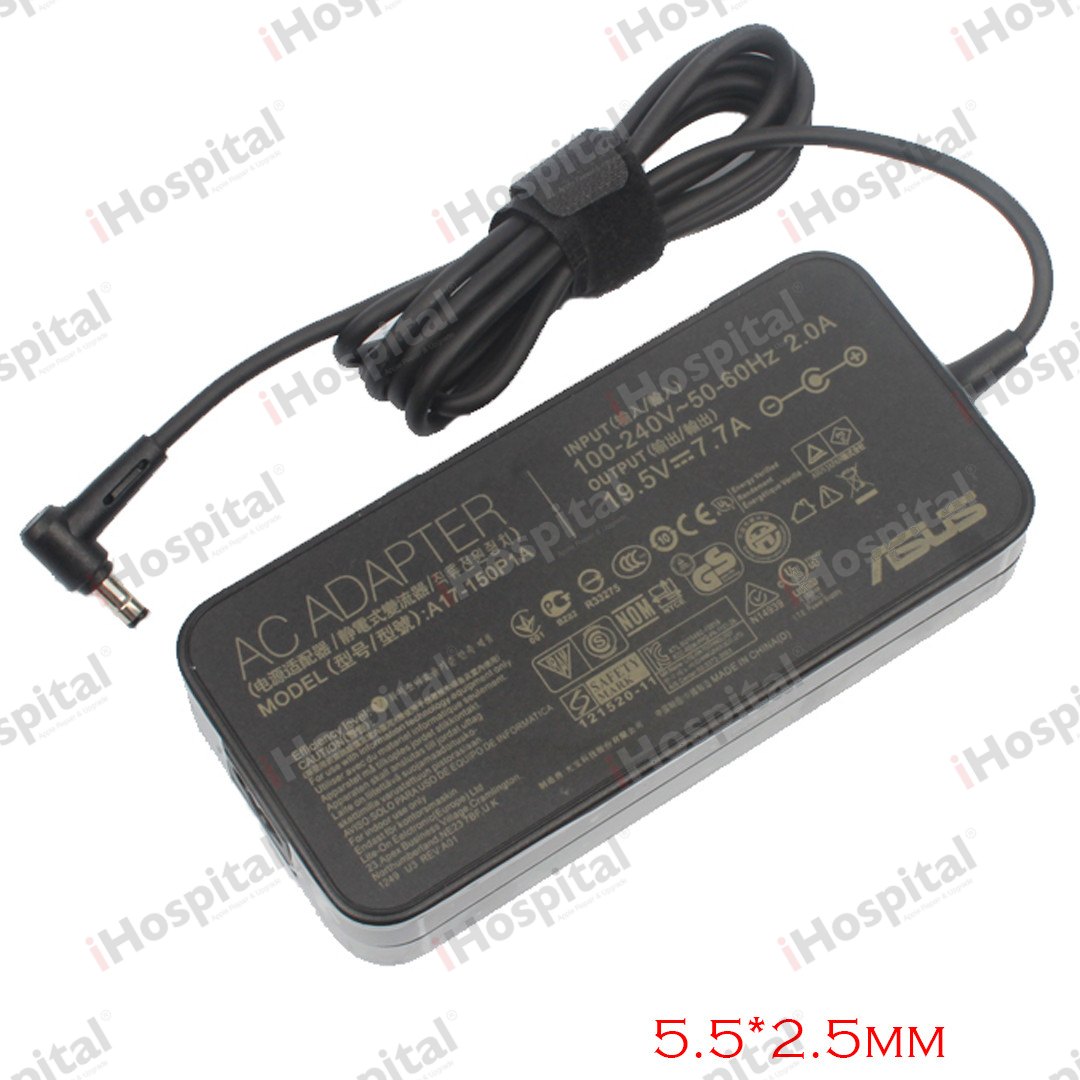 Original ASUS 150W Laptop Charger 19.5V 7.7A – 5.5×2.5mm (HOAW44P0254)