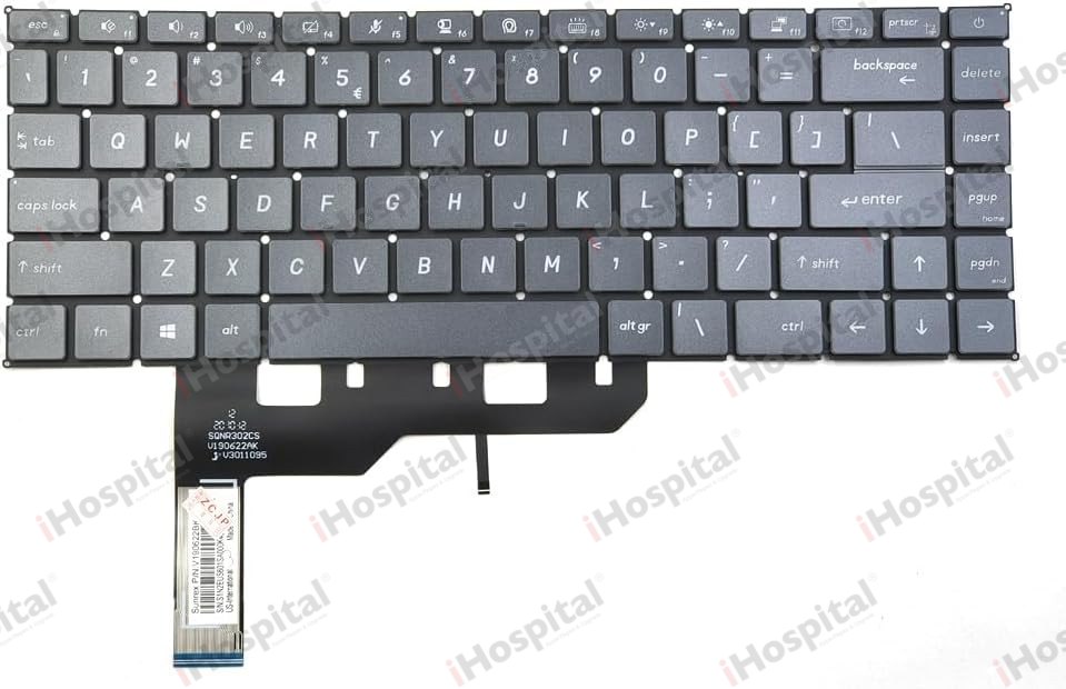 Keyboard for MSI Prestige 15-A10SS / Modern 15-A10M (MS-16S3) – Black, Backlit