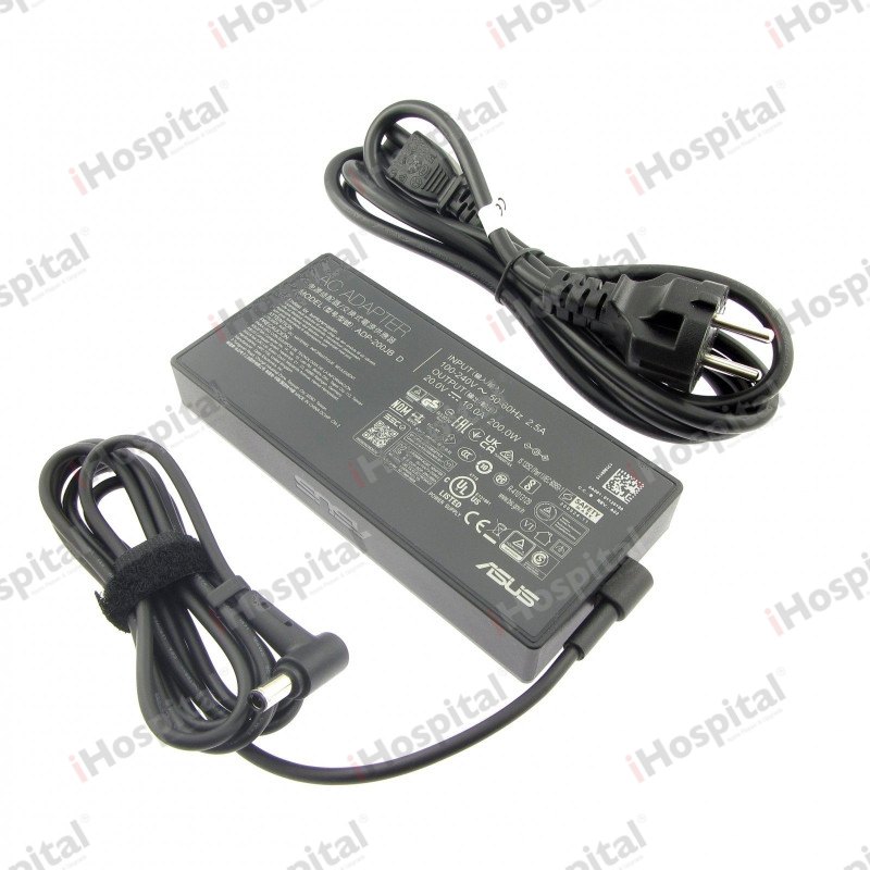 Original ASUS 200W Laptop Charger 20V 10A – 6.0×3.7mm (0A001-00392300)