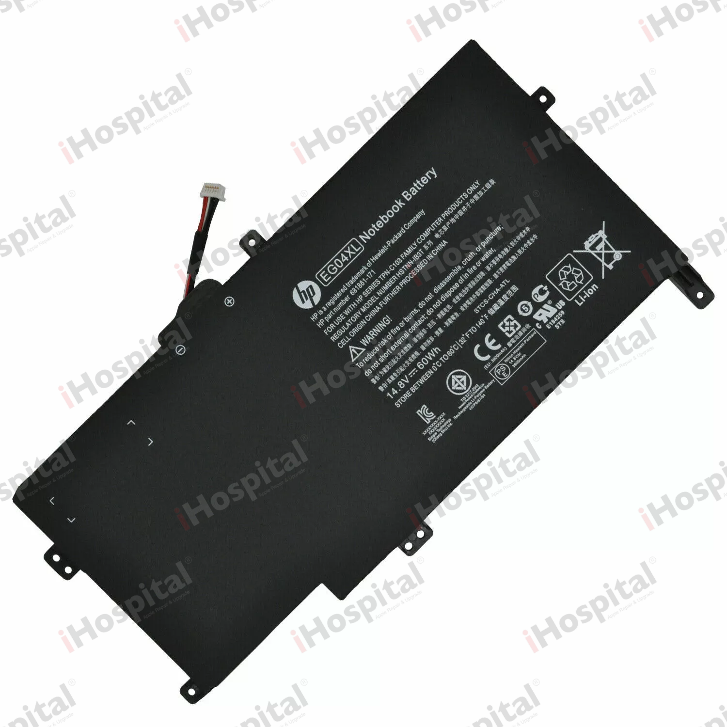 Original Battery EG04XL for HP ENVY 6-1000 Sleekbook | 60Wh