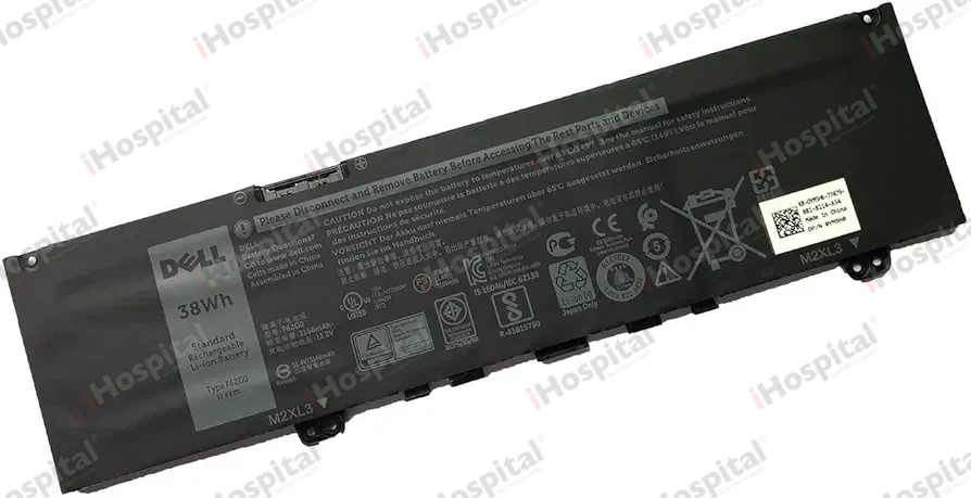 Original Battery F62G0 for Dell Inspiron 13-7000 | 11.4V 38Wh