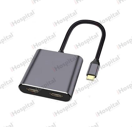USB-C 4-in-1 Hub – Dual HDMI 4K, USB 3.0, USB-C