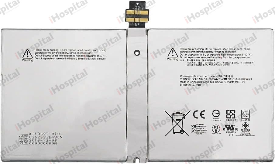 Original Battery G3HTA027H for Microsoft Surface Pro 4 1724 | 7.5V 38.2Wh