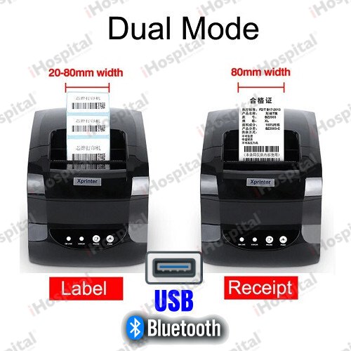 XPrinter XP-365B Thermal Barcode & Label Printer – 203 DPI, 76mm