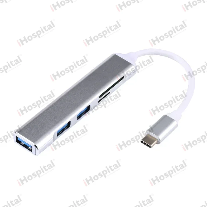 USB-C 5-in-1 Hub – USB-C 3.0, SD/TF Card Reader, 2× USB 2.0
