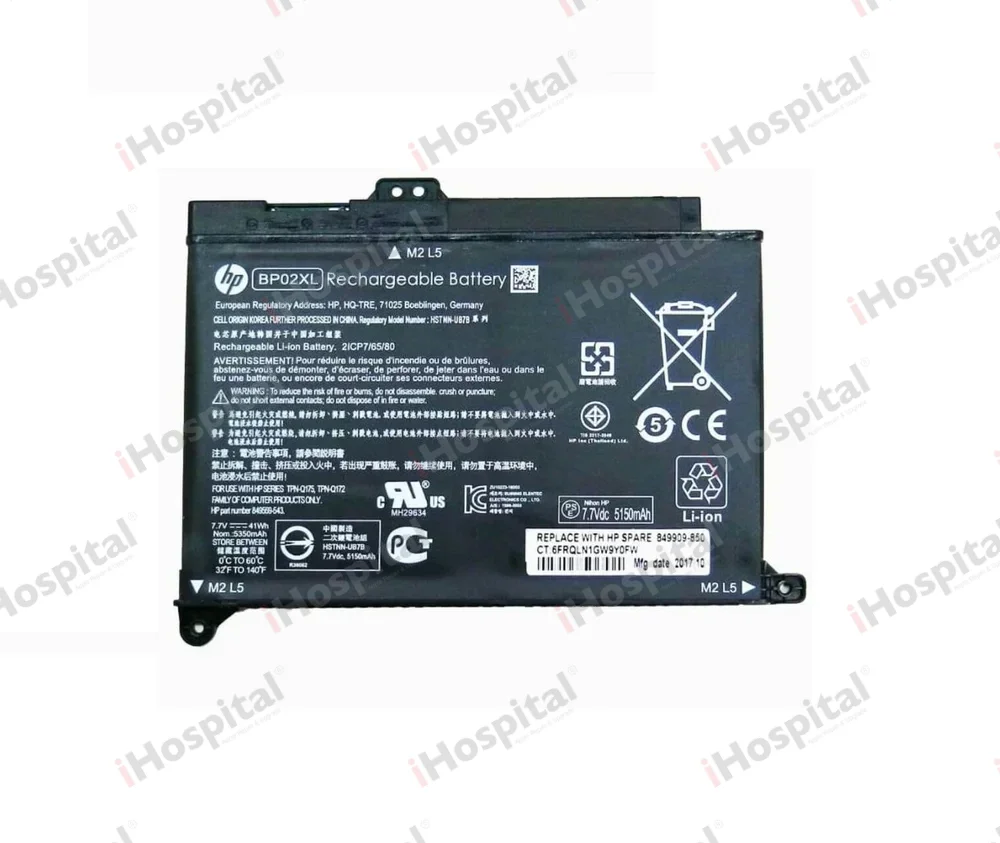 Original Battery BP02XL for HP Pavillion | 7.7V 41Wh