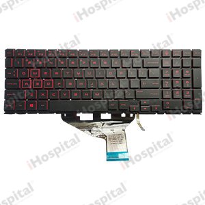 Keyboard for HP Omen 15-DH (Red) – Backlit