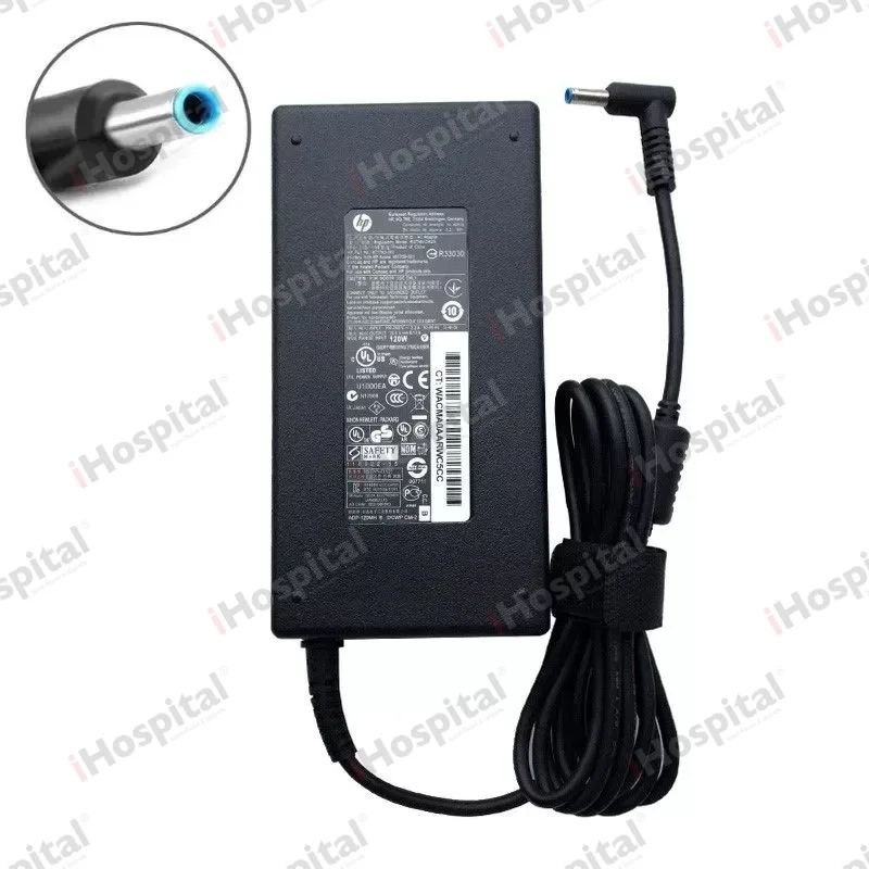 Original HP 120W Laptop Charger 19.5V 6.15A – 4.5×3.0mm Tip (HSTNN-CA25)