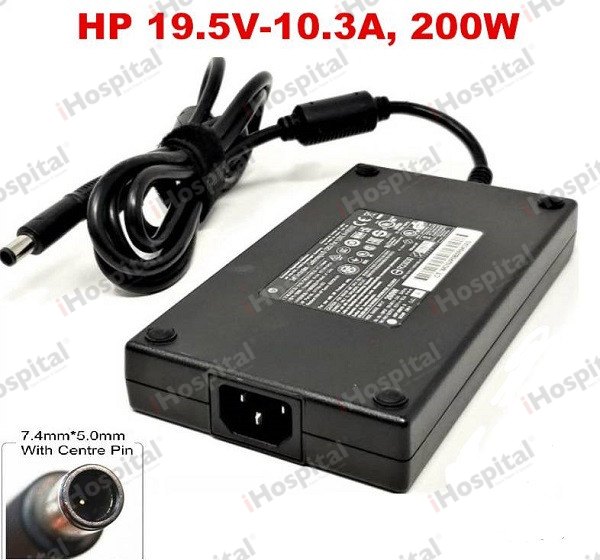 Original HP OMEN 200W Laptop Charger 19.5V 10.3A – 7.4×5.0mm Big Pin