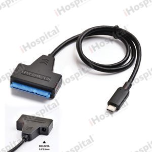 SATA 2.5", 3.5" To USB Type-C With Power Port