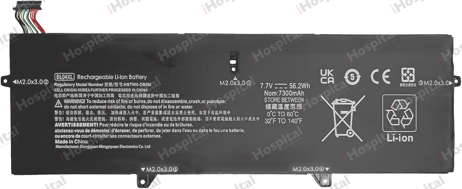 Original Battery BL04XL for HP EliteBook X360 / 1040 G5 G6 | 7.7V 56.2Wh 7300mAh