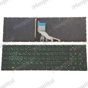 Keyboard for HP 15-AK (Green Accent)
