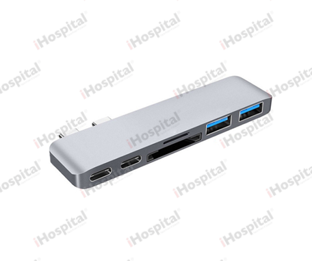 Dual USB-C 7-in-1 Hub – Thunderbolt 3, 5K@60Hz, SD/MicroSD
