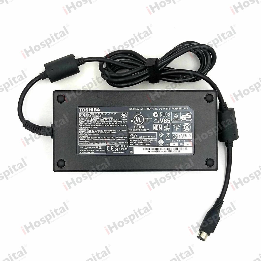 Original Toshiba Qosmio 180W Laptop Charger 19.5V 9.5A (PA1900-05)