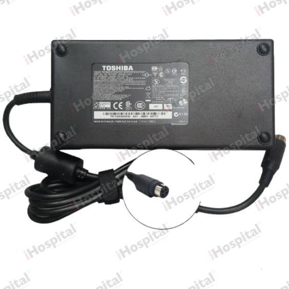 Original Toshiba 180W Laptop Charger 19.5V 9.5A – 4-Pin Plug (PA-1900-05)