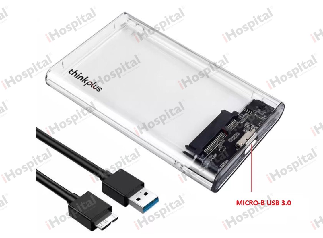 Lenovo ThinkPlus K01-A Enclosure – USB 3.0, Transparent