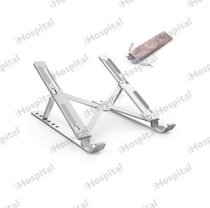 Aluminum Laptop Stand – Adjustable 6-Level Angle, Anti-Slip