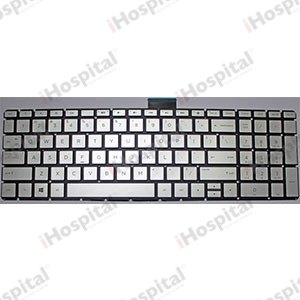 Keyboard for HP Envy X360 15-BS / 15-BP / 250 G6 / 15-CC / 15-CD / 15-CK (Silver) – Arabic