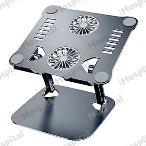 Laptop Stand V4.0 – Aluminum, 360° Rotation, 2 RGB Fans