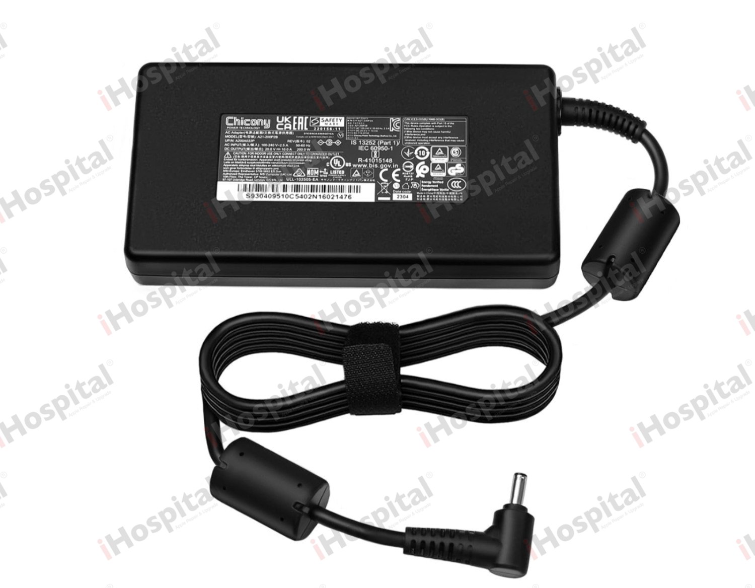 Original MSI Chicony 200W Laptop Charger 20V 10A – 4.5×3.0mm Small Pin (A15-200P4B)