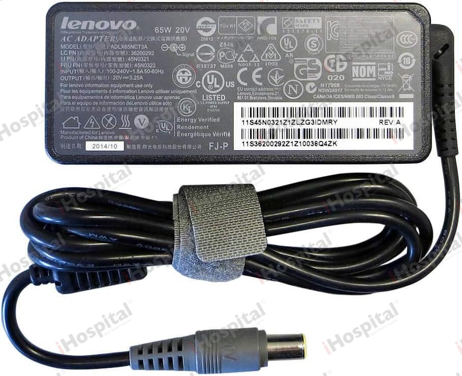 Replacement Lenovo 65W Laptop Charger 20V 3.25A – 7.9×5.5mm Big Pin (ADLX65NT34)