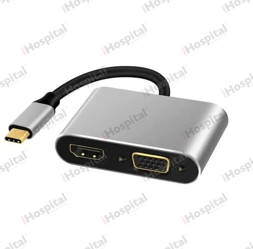 USB-C 4-in-1 Hub – HDMI, VGA, USB 3.0, USB-C