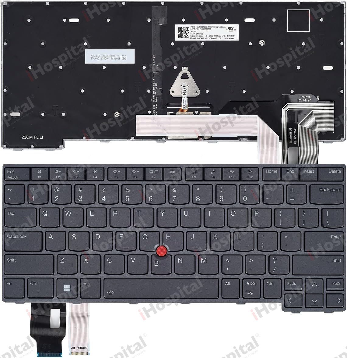 Keyboard for Lenovo ThinkPad T14 / L14 / P14s (Gen 3 / Gen 4)