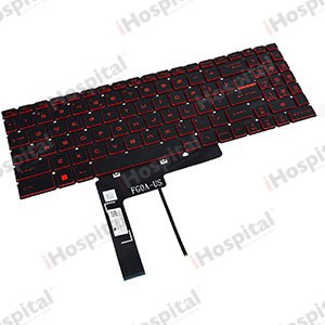 Keyboard for MSI Pulse GL66 / Crosshair 15 / Katana 15 / Cyborg 15 – Red Backlit