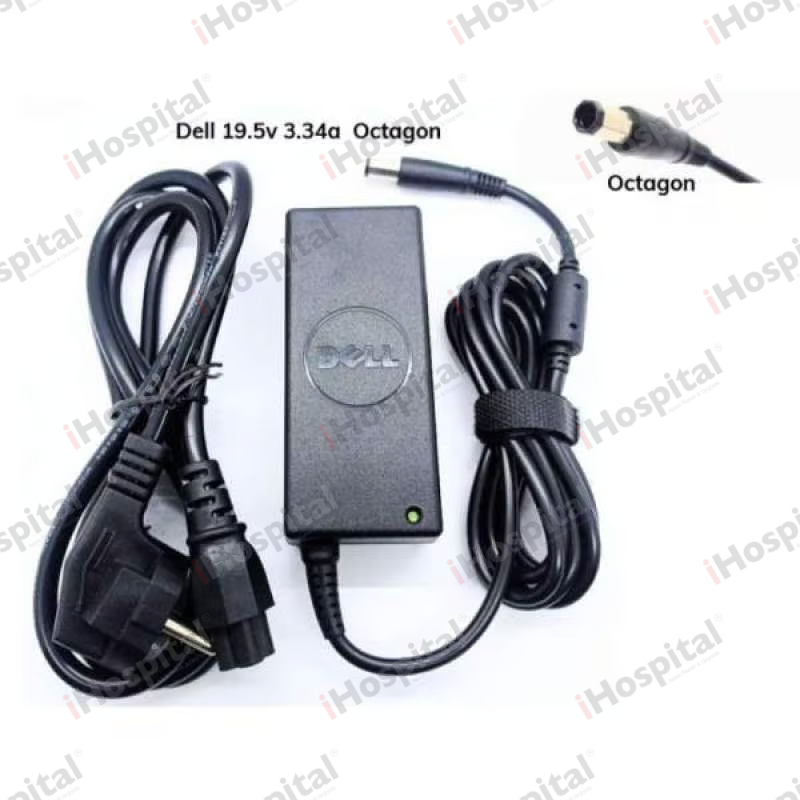 Original Dell 65W Laptop Charger 19.5V 3.34A – Octagon Connector