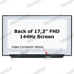 B173HAN04.9 17.3" Full HD 144Hz Replacement LCD Screen 40 Pin No Brackets