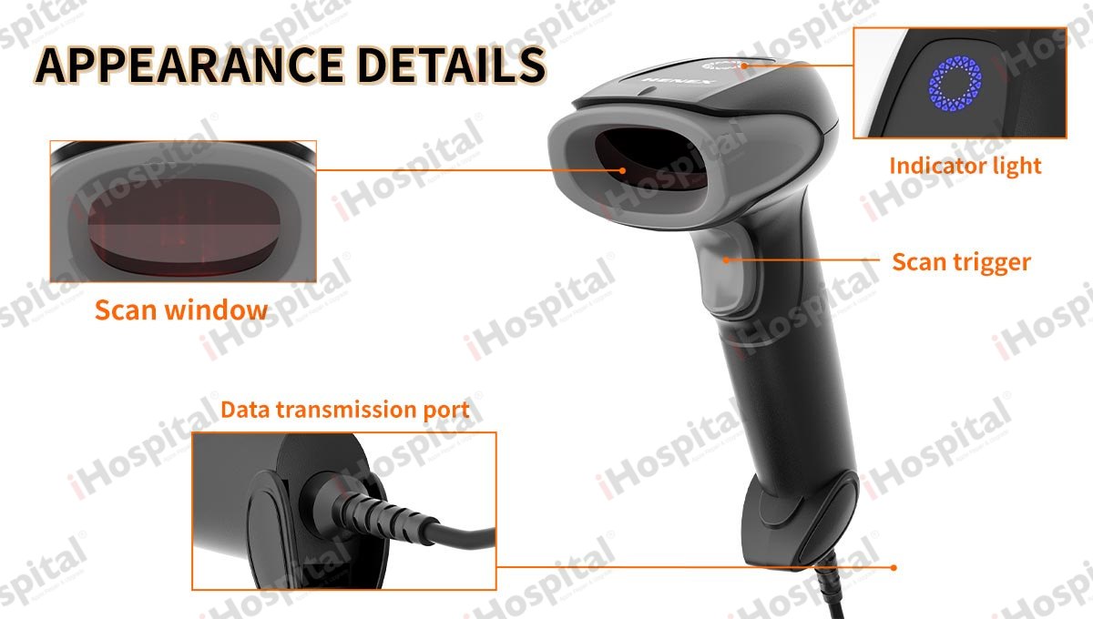 Henex HC-3206-1D-USB Barcode Scanner
