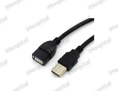 USB 2.0 Extension Cable (A to F) – 1.5m, Black