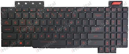 Keyboard for ASUS FX503 / FX503V / FX503VM-ZX63V / FX63 – US, Black, Backlit