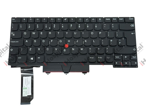 Lenovo ThinkPad E14 Gen 2 Gen 3 Gen 4 Laptop Keyboard – UK Layout (QWERTY) with Backlight & Pointer | Black