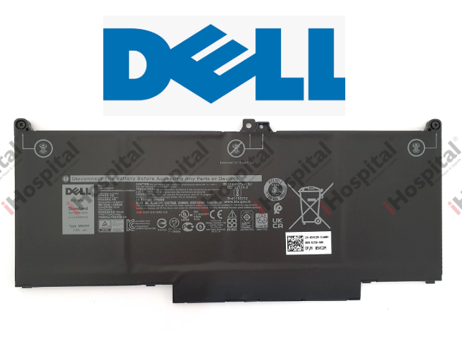 Genuine Dell Latitude 7300 7400 Battery MXV9V (Type-B Layout) | 7.6V 60Wh
