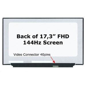 B173HAN04.9 17.3" Full HD 144Hz Replacement LCD Screen 40 Pin No Brackets