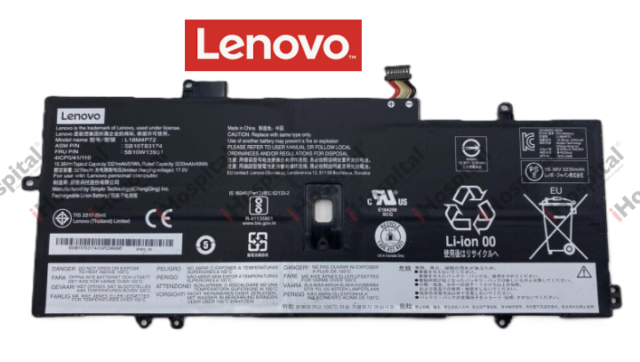 Genuine Lenovo ThinkPad X1 Carbon 7th/8th Gen X1 Yoga 4th/5th Gen Battery L18L4P71 | 15.36V 51Wh