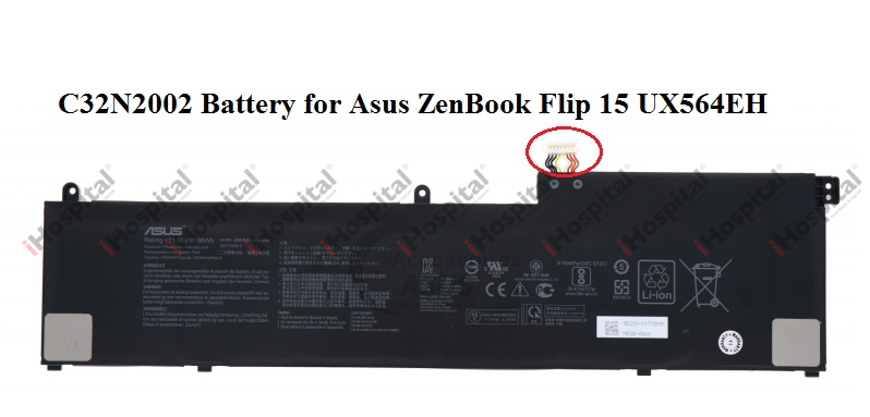 Genuine ASUS ZenBook Pro 15 OLED Flip 15 Battery C32N2002 (Type-B Layout) | 11.55V 96Wh 8230mAh