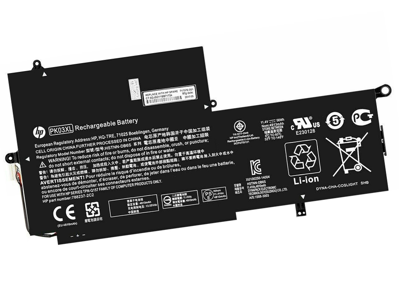 BATTERY HP SPECTER G1 G2 56WH PK03XL ORIGINAL