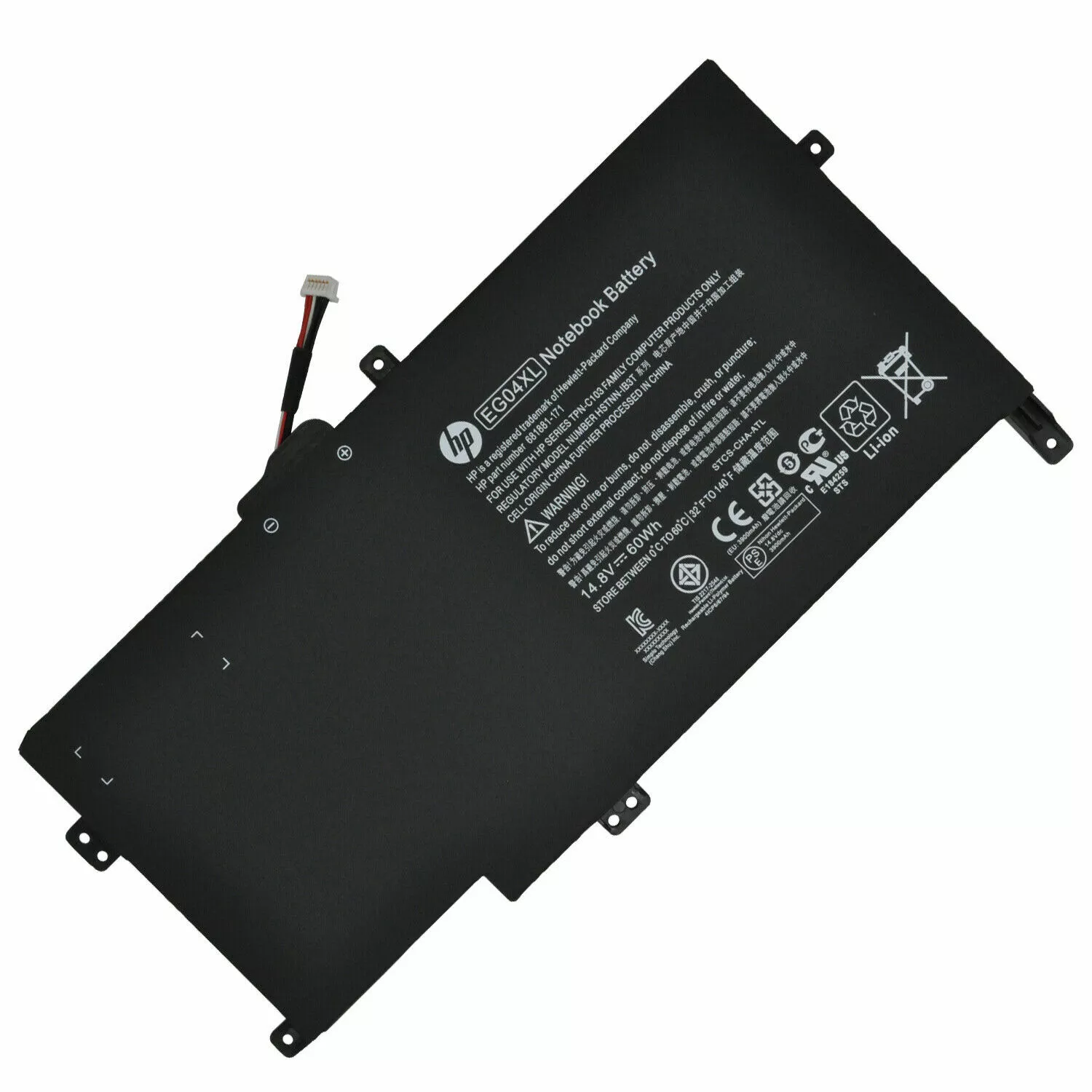 BATTERY HP ENVY 6-1000 SLEEKBOOK 60WH EG04XL ORIGINAL