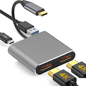 Type-C to 4IN1 HDMI + USB3.0 + USBC