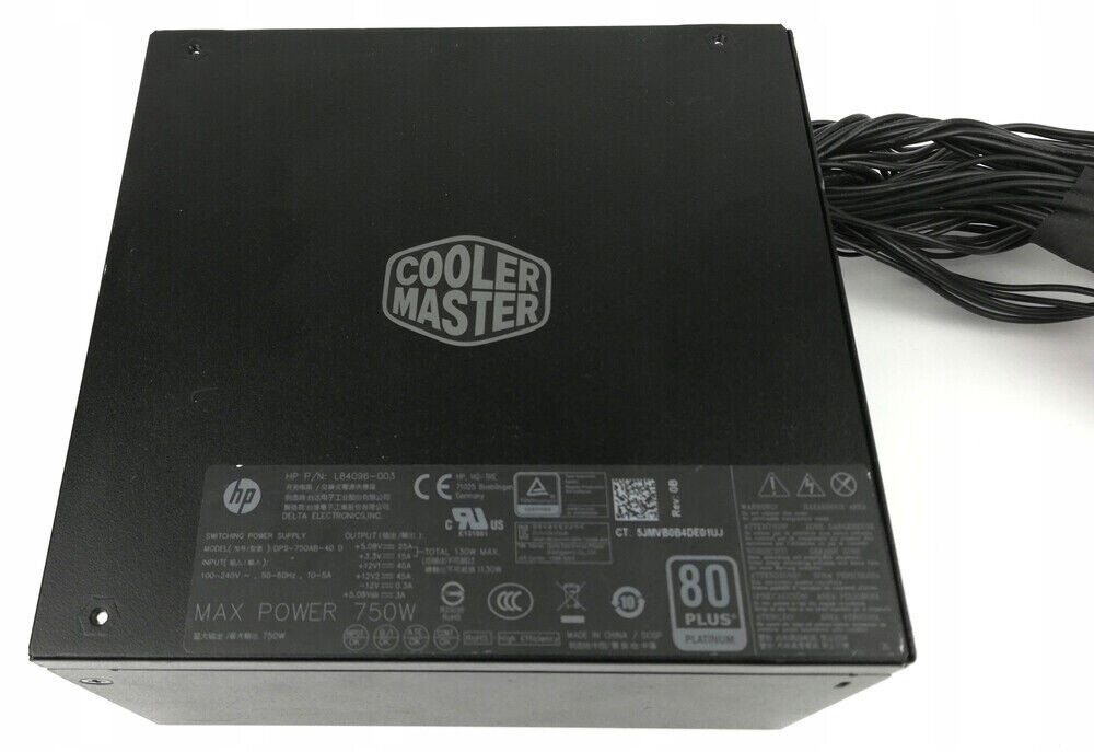 HP POWER SUPPLY BY COOLER MASTER 750W 80 PLUS PLATINUM L84096-003