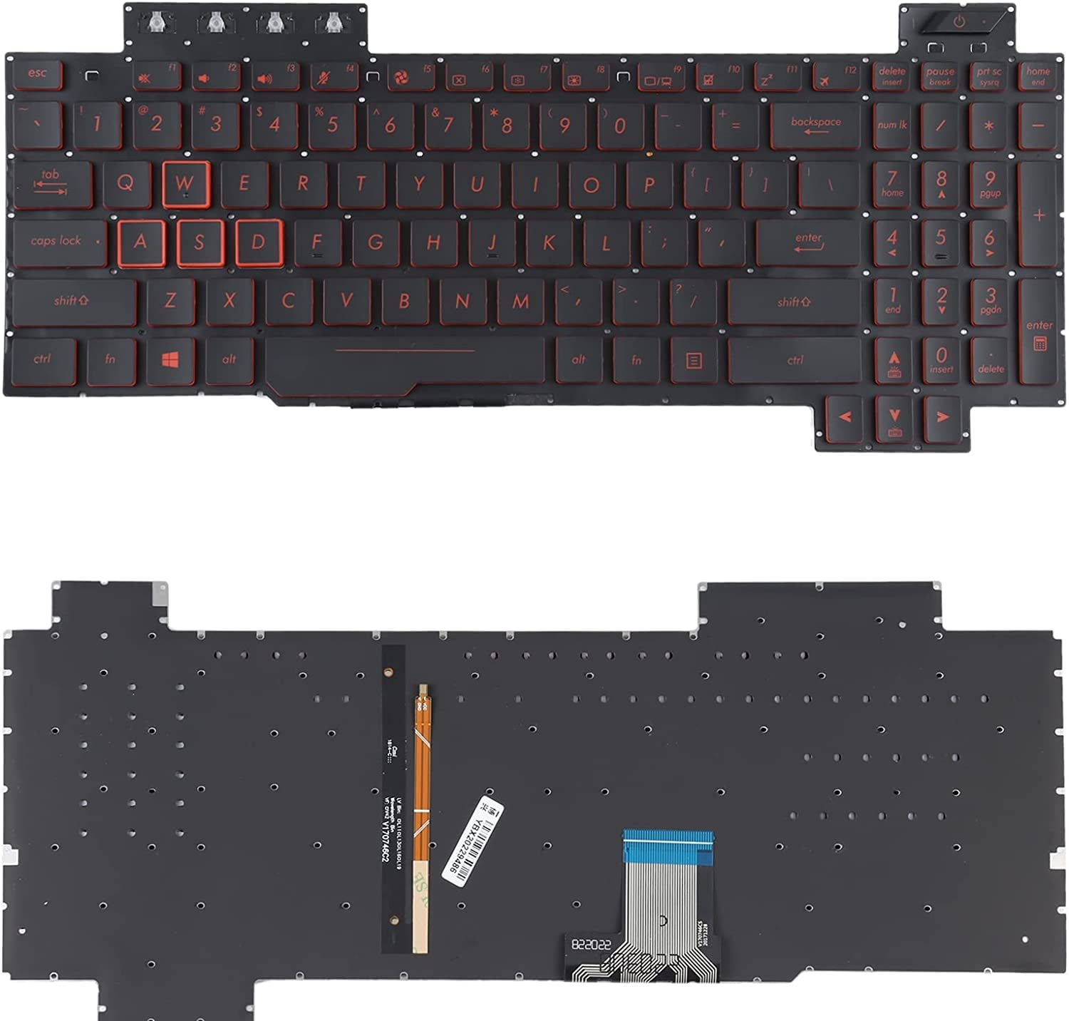 KEYBOARD ASUS FX505 BLACK-RED