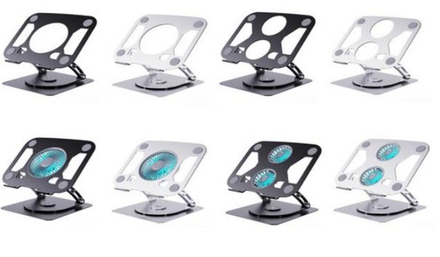 LAPTOP STAND 360 DEGREES NO FAN  ADJUSTABLE WHITE