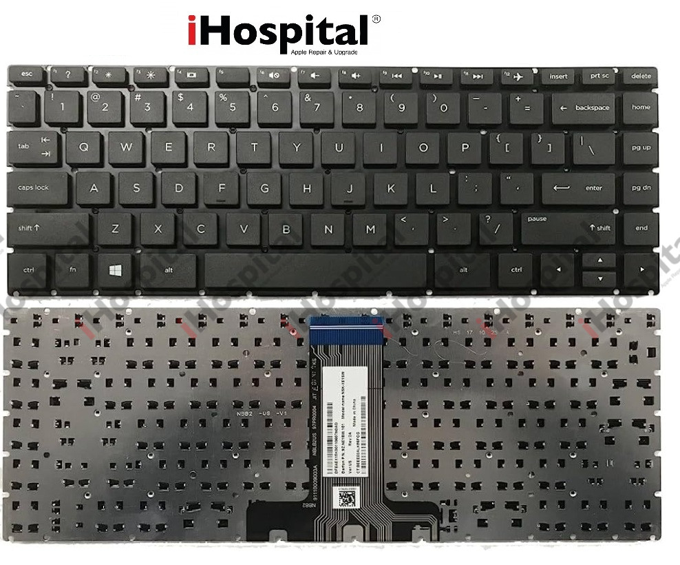 KEYBOARD HP 14-BA , 14M-BA BLACK