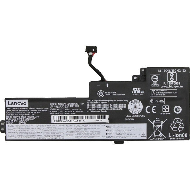 BATTERY LENOVO THINKPAD T470 T480  ORIGINAL 11.4V/11.46V 24WH