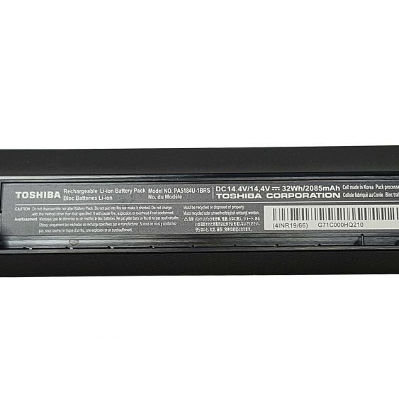 Batteria New Net PA5186U-1BRS Per Toshiba Satellite C50-A Pro L50-B 14,4V 2600mAh