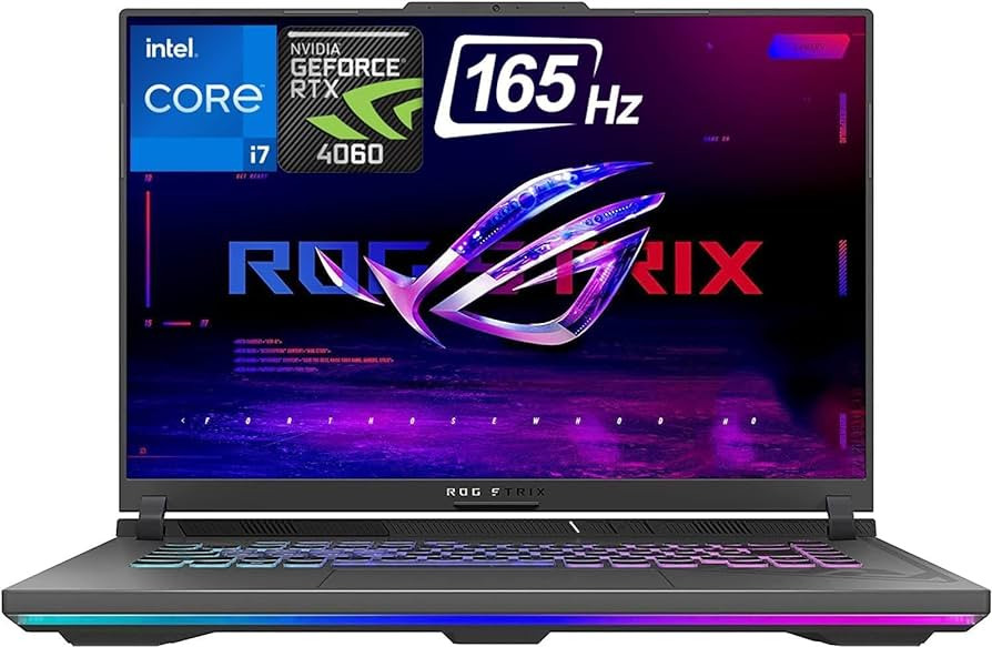 ASUS ROG Strix G16 G614JV-IS96, I9-13980HX, 32GB, 1TB, 16-inch FHD 165Hz, RTX4060 8GB, Windows 11 OPEN BOX 1 YEAR WARRANTY