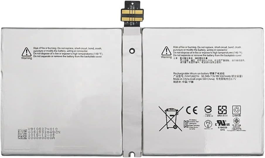 BATTERY SURFACE PRO 4 7.5V 38.2WH 1724 G3HTA027H ORIGINAL